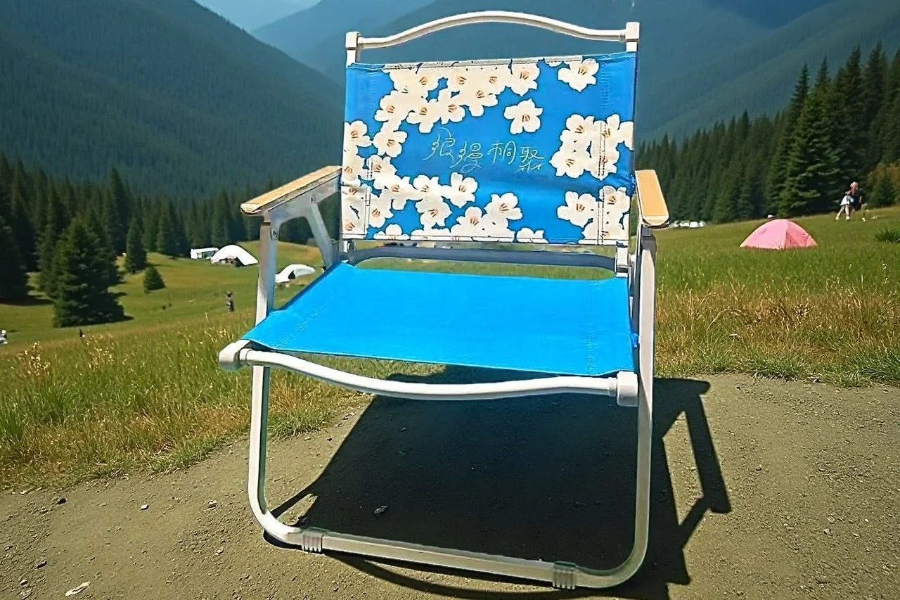 桐花祭限定露營椅。新竹縣政府提供