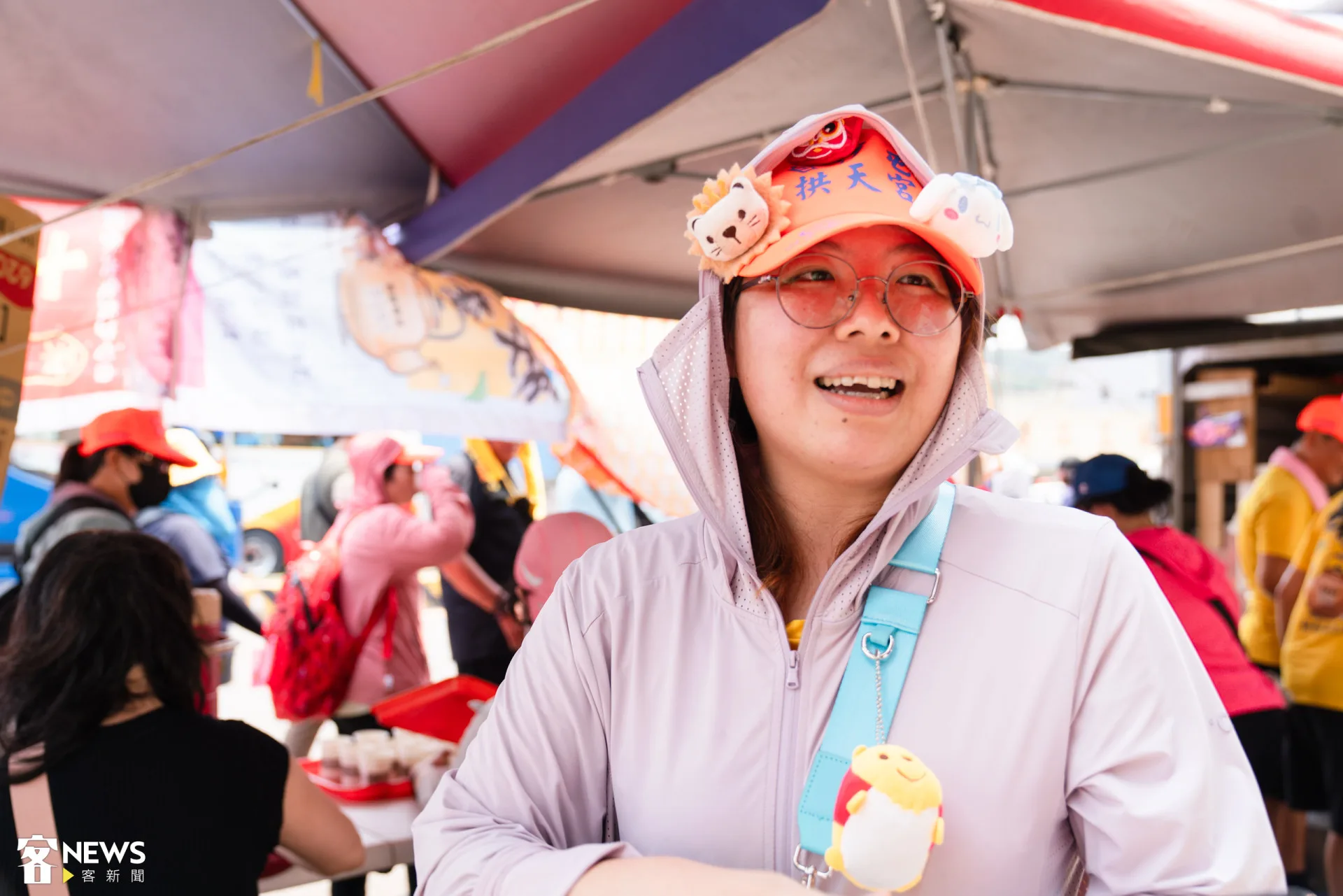 林奕辰從18歲就開始當白沙屯奉茶志工，15年未曾中斷。朱愷元攝