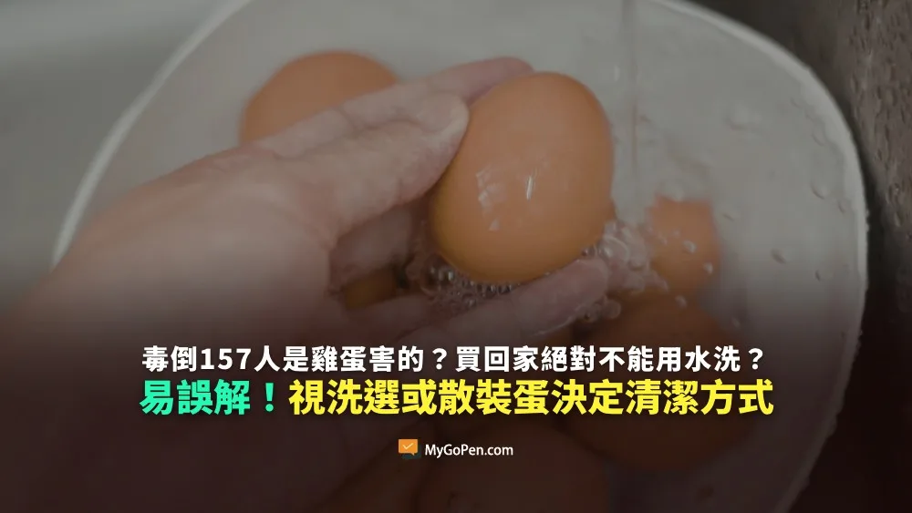 【易誤解】毒倒高雄157人是雞蛋害的？買回家絕對不能用水洗？應視洗選或散裝蛋決定清潔方式