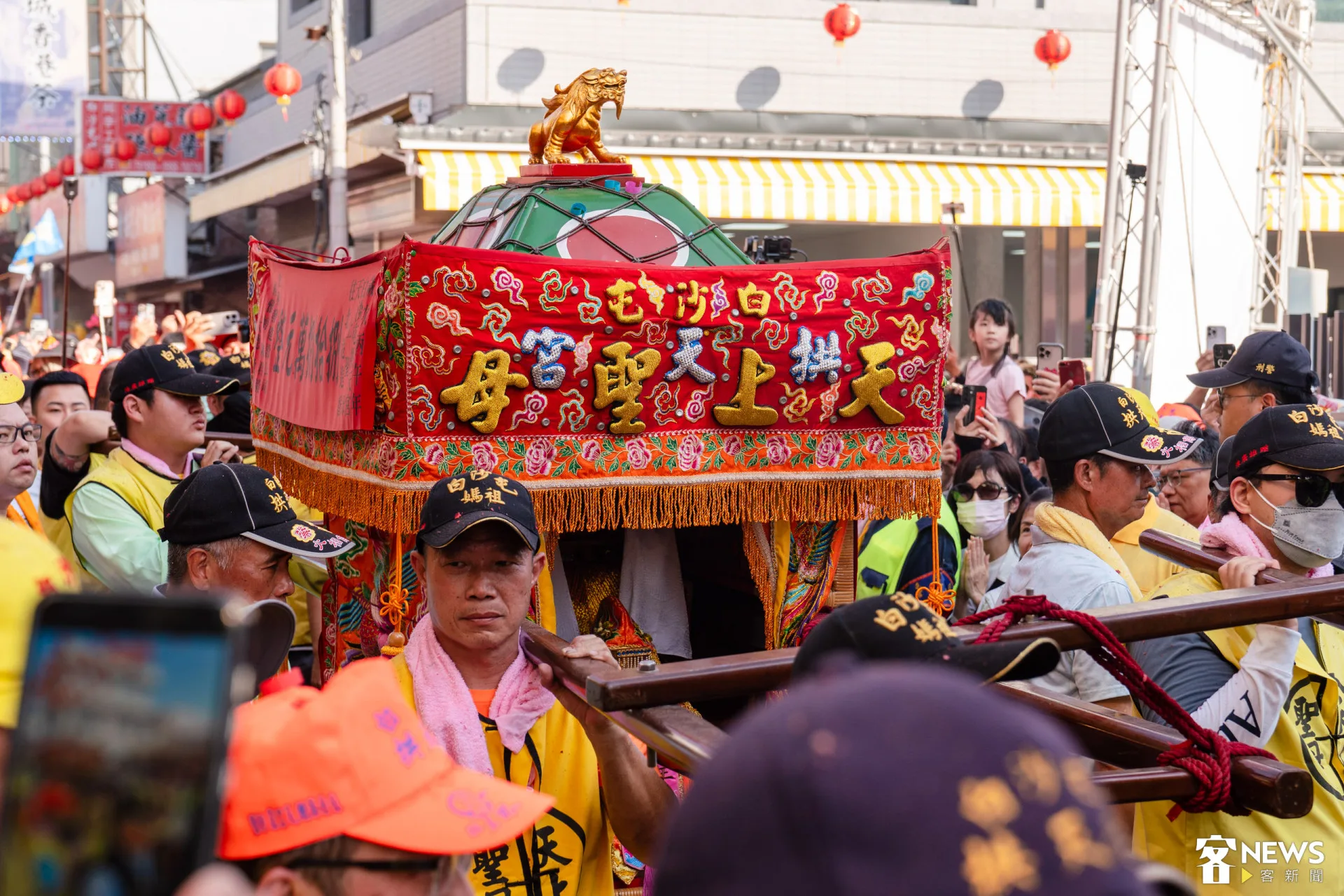 白沙屯媽祖。朱愷元攝