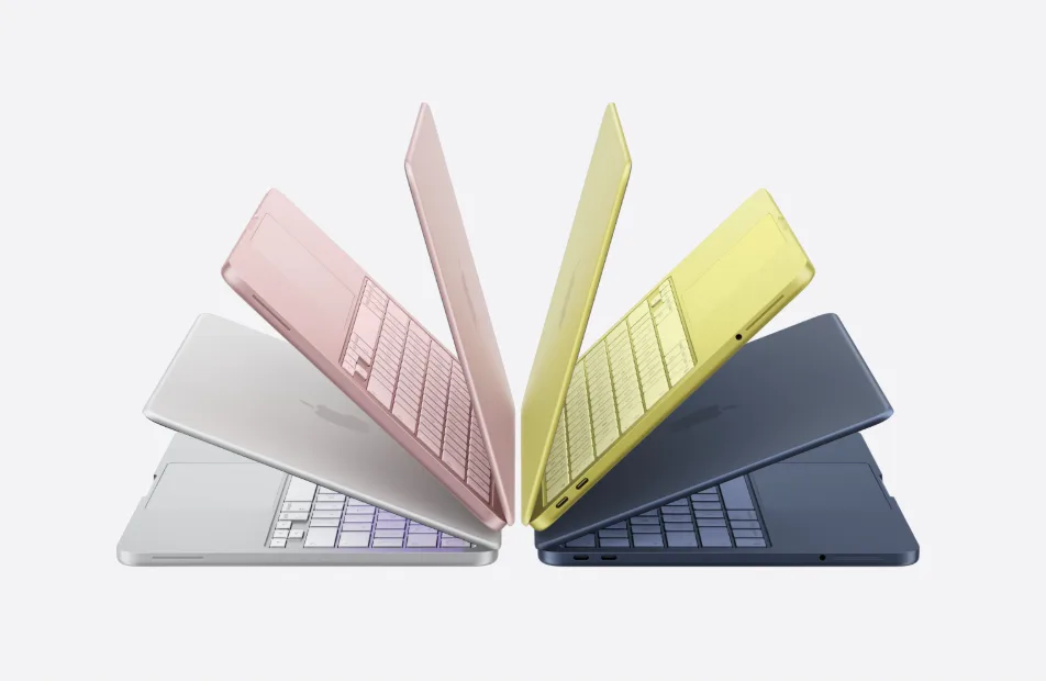蘋果新推出的MacBook Neo筆電就是出自特納斯所帶領的團隊。翻攝蘋果官網