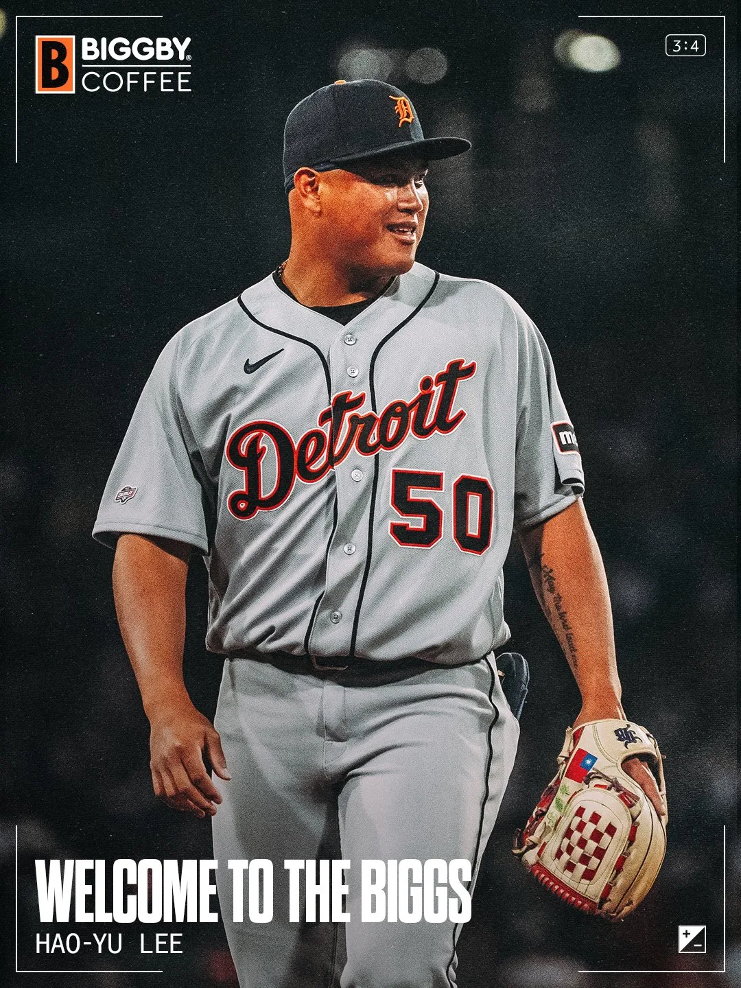 截至21日，李灝宇本季大聯盟迄今3場出賽，總計11打數敲2安，打擊率1成82，並有1打點、1得分。翻攝自Detroit Tigers X