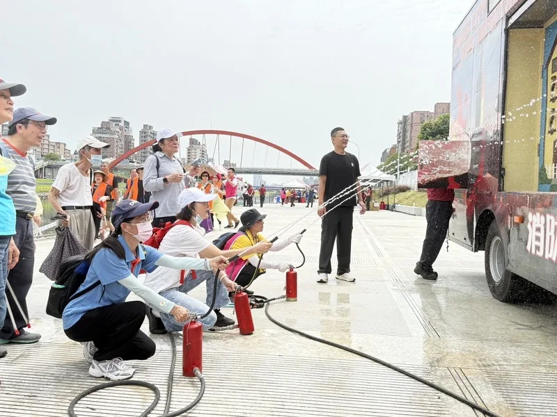 北市消防局社區防災園遊會　體驗地震、火災學防災