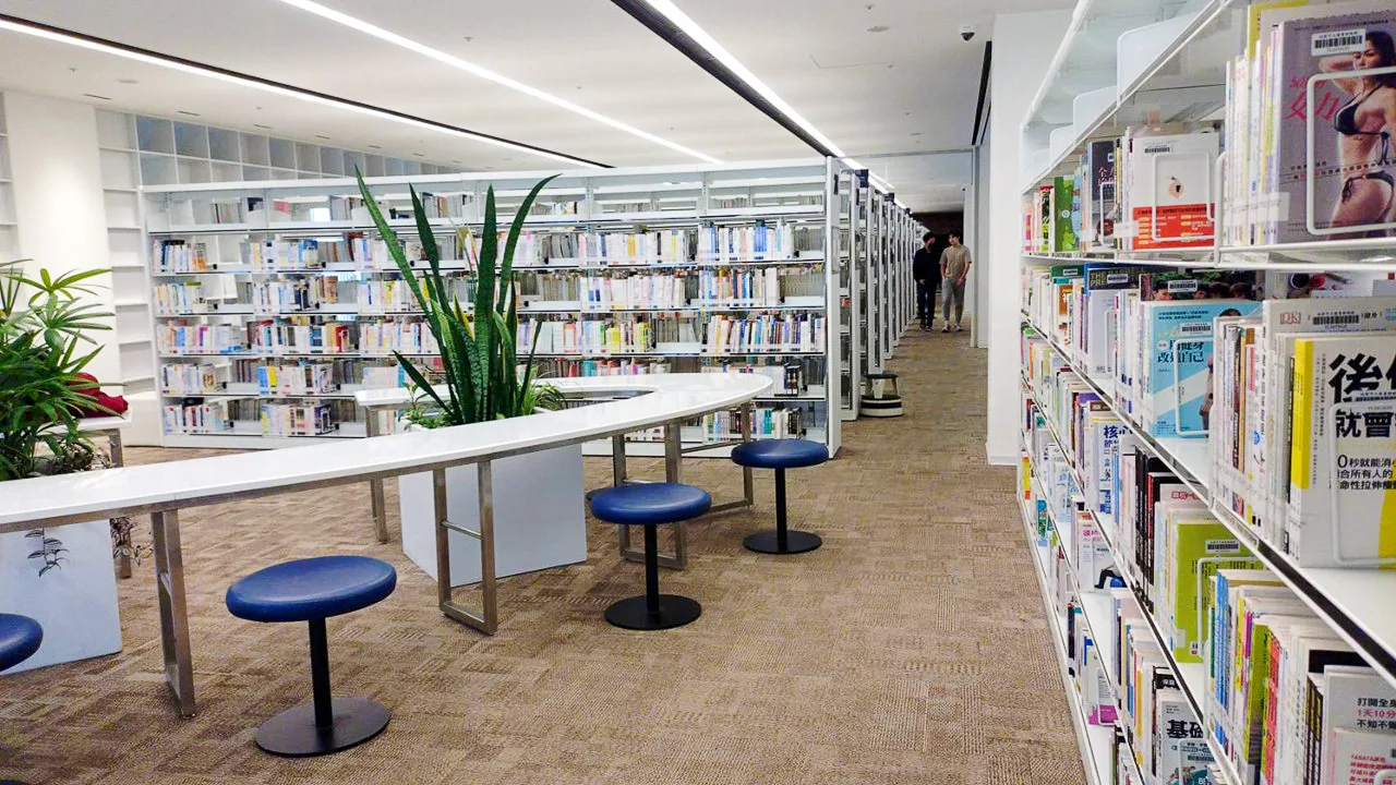 視覺舒適的借閱區。星星攝