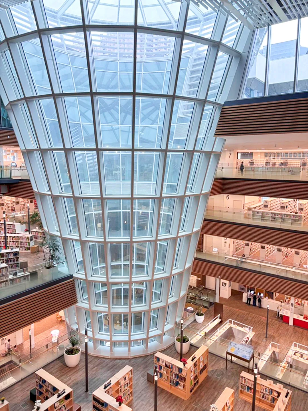 用白色鐵架打造「環保節能採光井」的生命樹。曾馨儀攝