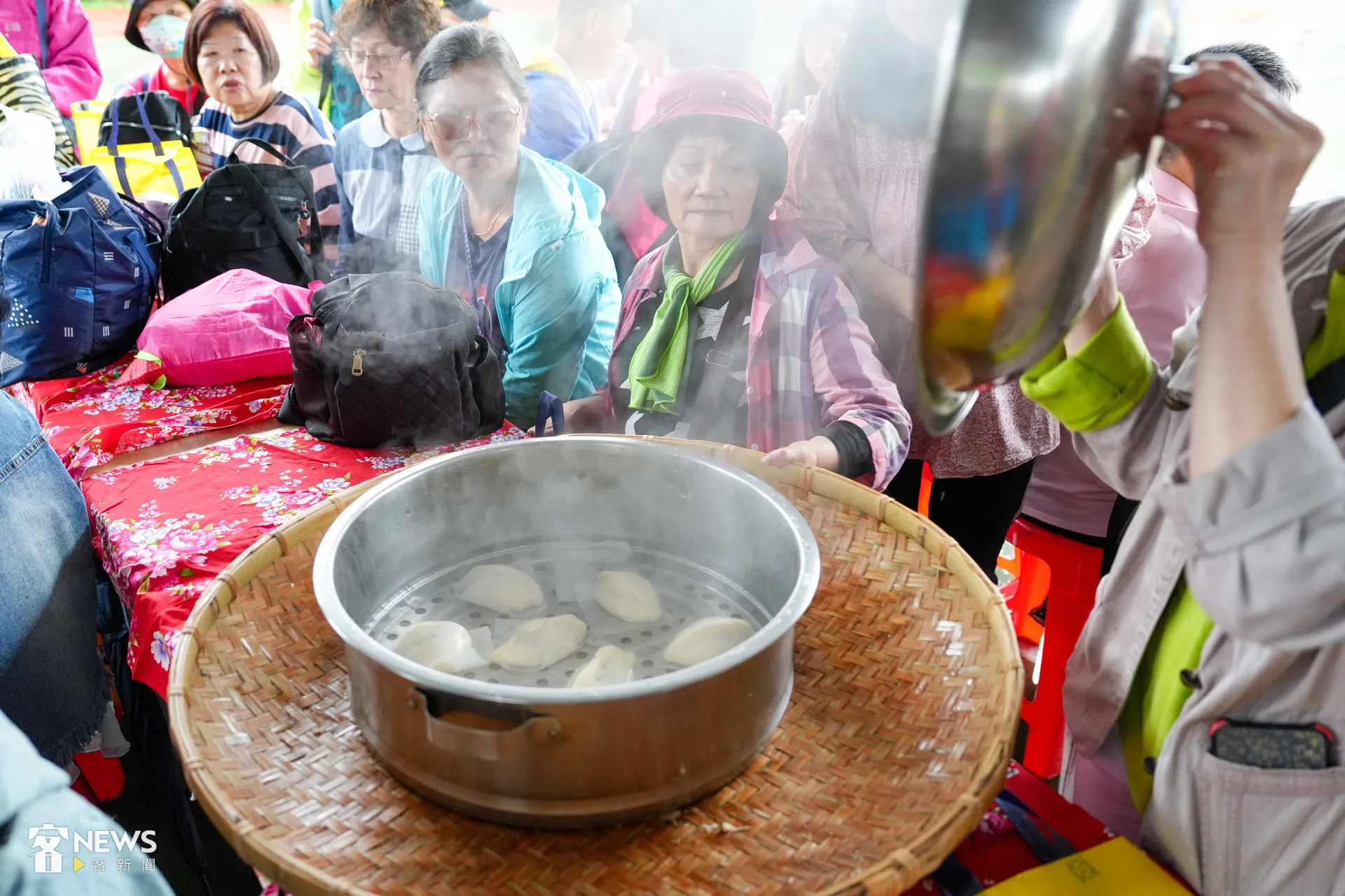 基隆桐花祭豬籠粄DIY體驗活動。李台源攝