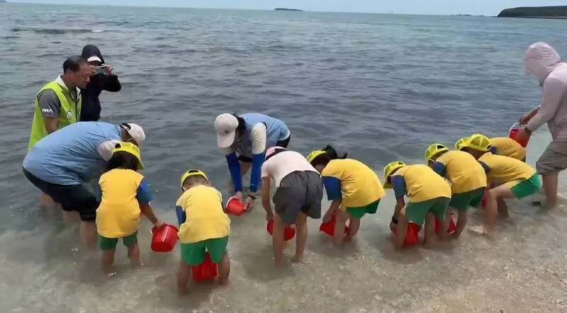 澎湖推動海洋教育　湖西放流逾10萬蝦螺海膽