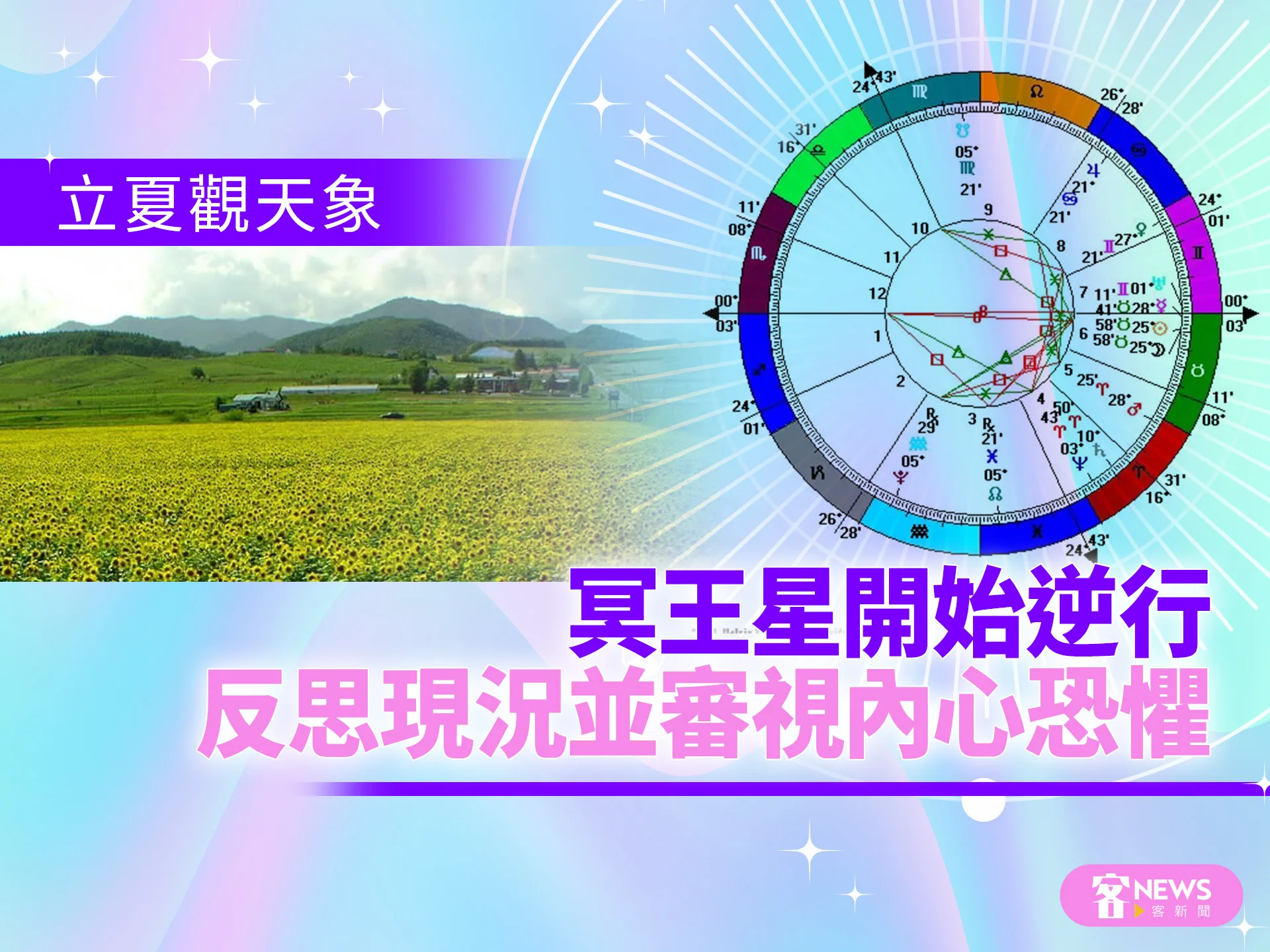 立夏觀天象：冥王星開始逆行　反思現況並審視內心恐懼