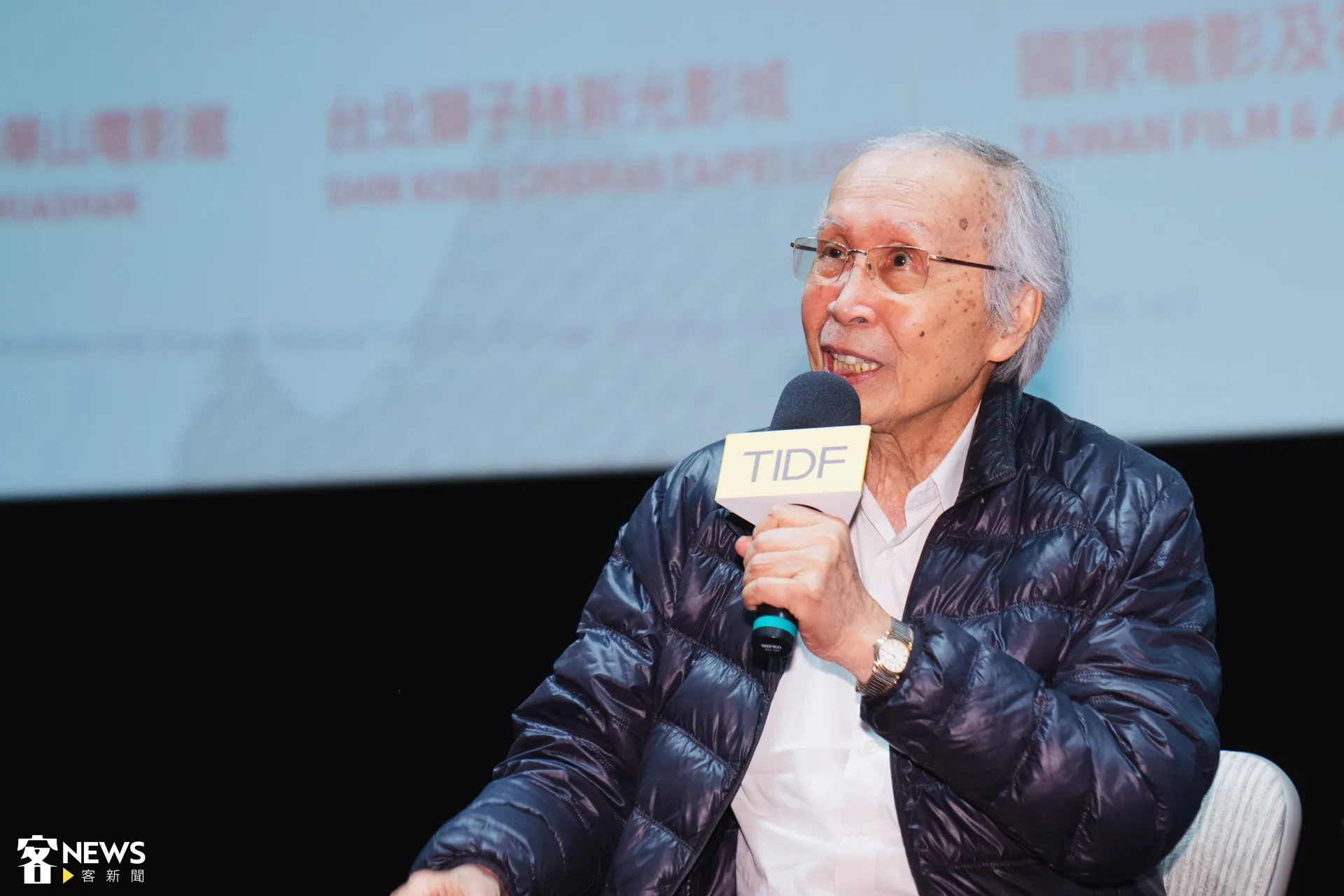 本場活動的神秘來賓，台灣環境保護聯盟創會會長施信民，當年也以顧問的身份參與「鹿港反杜邦運動」。朱愷元攝
