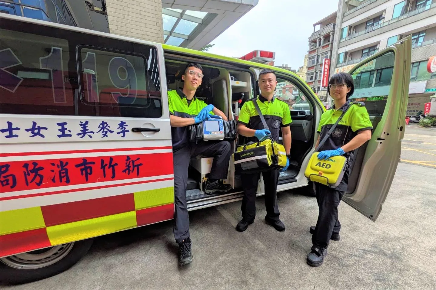 新竹救護員合力搶救癲癇OHCA者　成功挽回一命